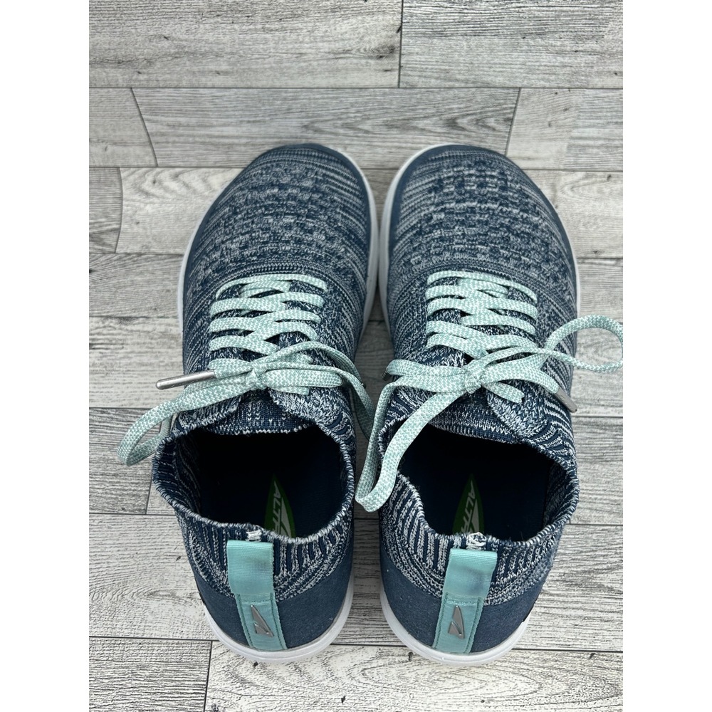 Altra‎ Vali Blue White Knit Walking Sneakers Women Sz 8.5 AFW1884A-4 Low Top - Picture 8 of 15